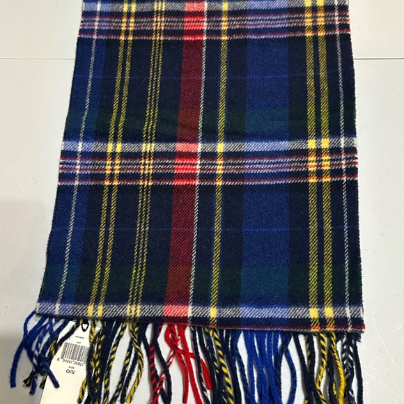 NWT Polo Ralph Lauren 100% Wool Plaid Scarf - Picture 5 of 6